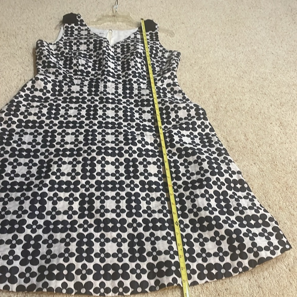 rsvp by TALBOTS Size 12 Sleeveless Dress. Deep Navy and Off White. - Picture 13 of 16